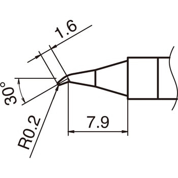 烙铁头（T36，兼容无铅焊锡）HAKKO白光T36-K（10 包装）
